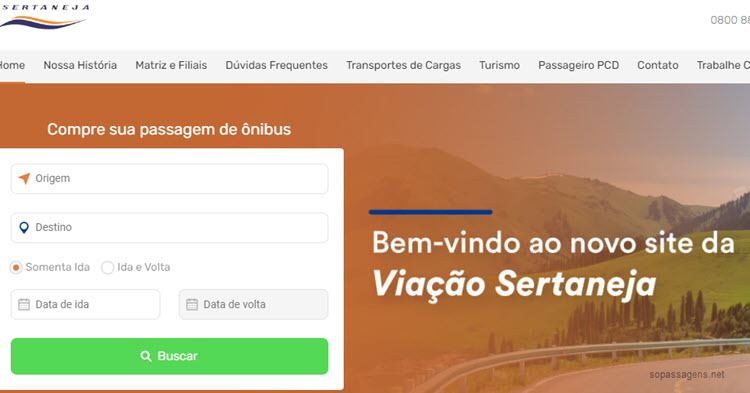 Como comprar passagens Viação Sertaneja pela internet?